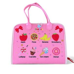 Montessori Busy Board Felt Sensory Book Toddler Learning Toy Preowned